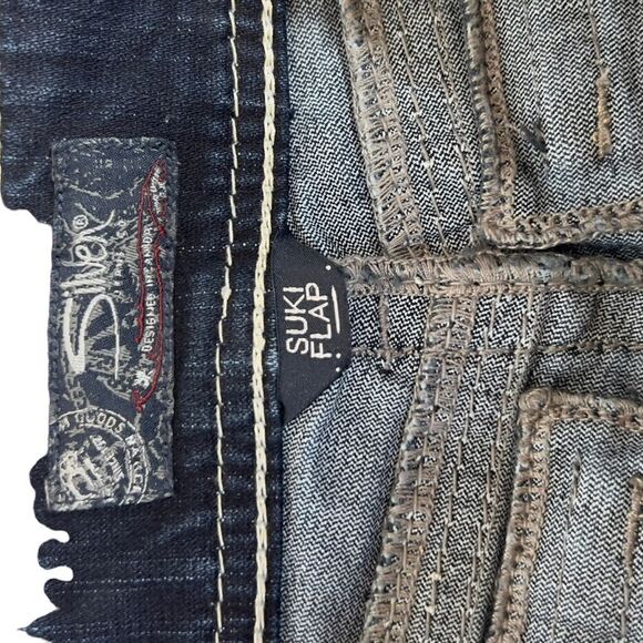 Silver jeans Suki flap Mid Rise Curvy Fit Indigo Wash Bootcut Size W30/L32 - Picture 13 of 16